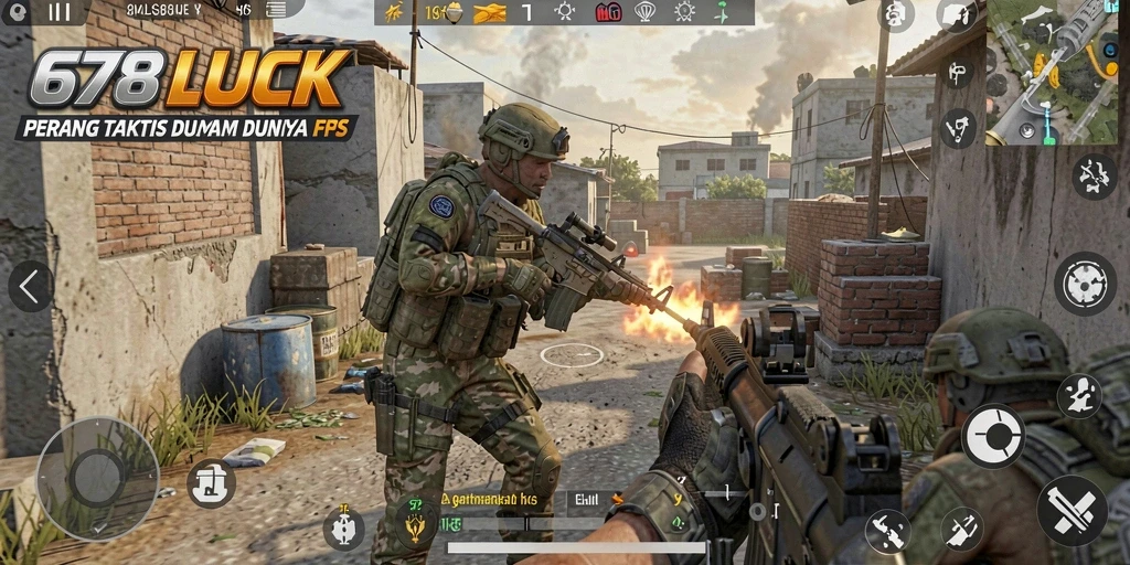 Screenshot gameplay <strong>678LUCK</strong> yang penuh aksi dan strategi.