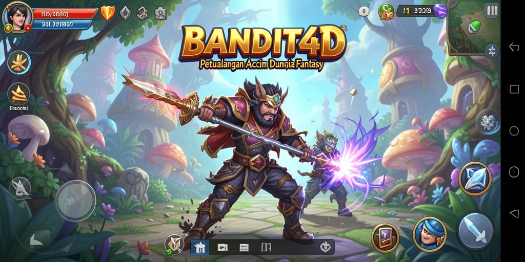 Tampilan gameplay BANDIT4D yang seru dan dinamis.