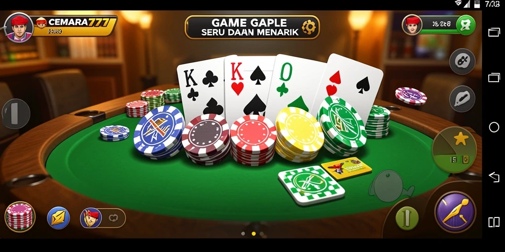 Gameplay Gaple yang seru dan interaktif di CEMARA777.