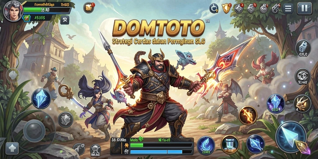 Tampilan gameplay menarik dan interaktif dari game SLG.