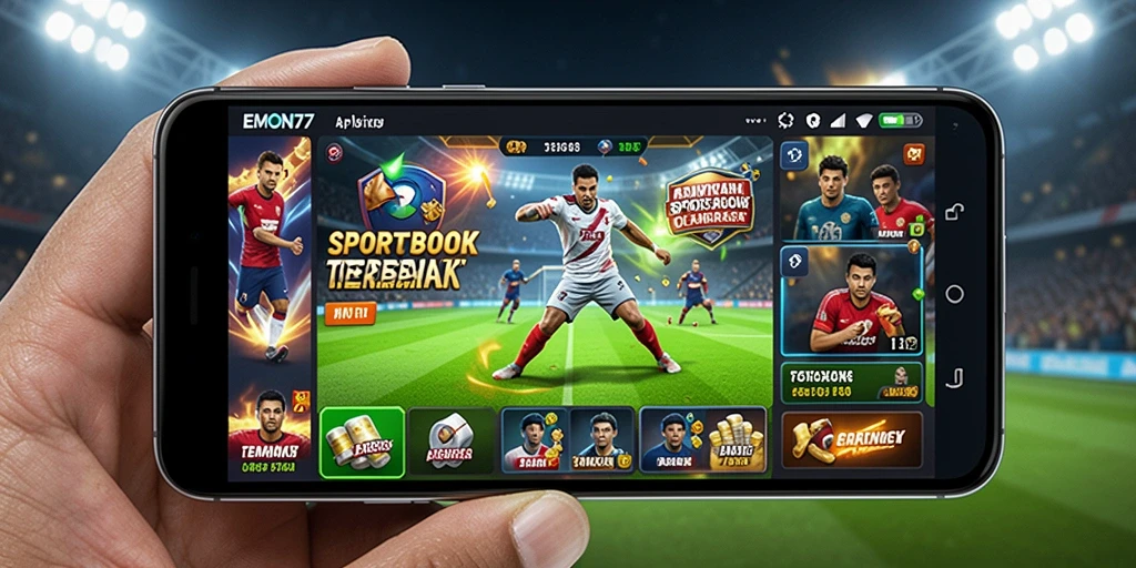 Tampilan screenshot EMON77 dengan fitur taruhan olahraga yang interaktif.