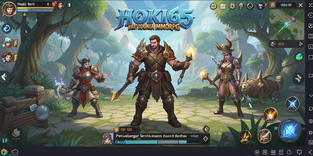 Gameplay seru HOKI65 dalam dunia MMORPG yang luas.