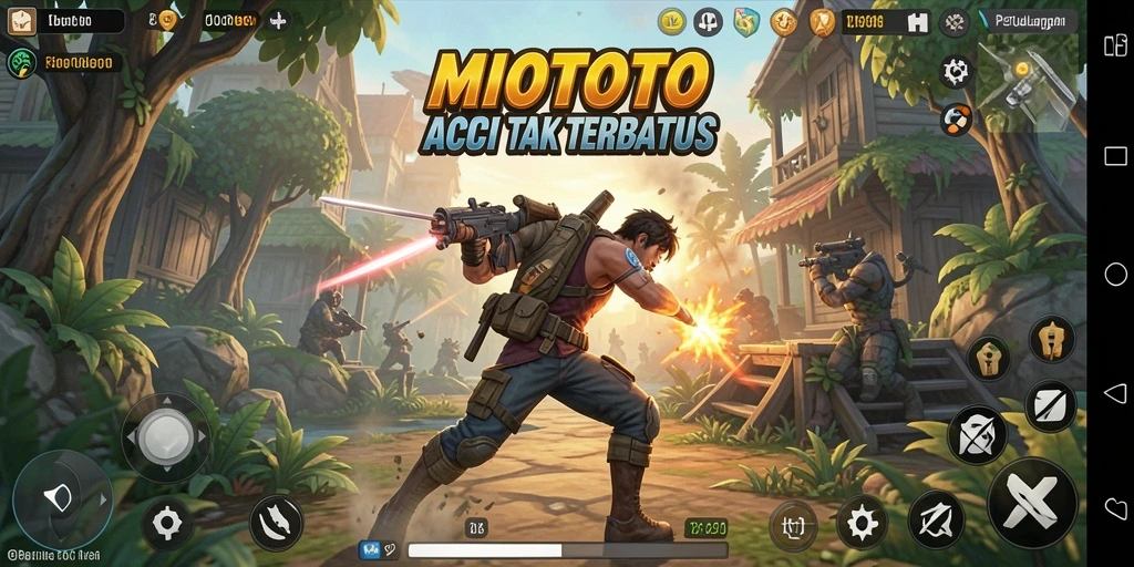 Screenshot gameplay MIOTOTO menampilkan aksi seru penuh tantangan.