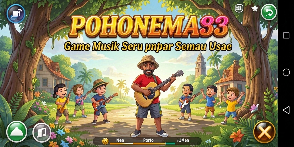 Screenshot menampilkan gameplay seru di POHONEMAS33.