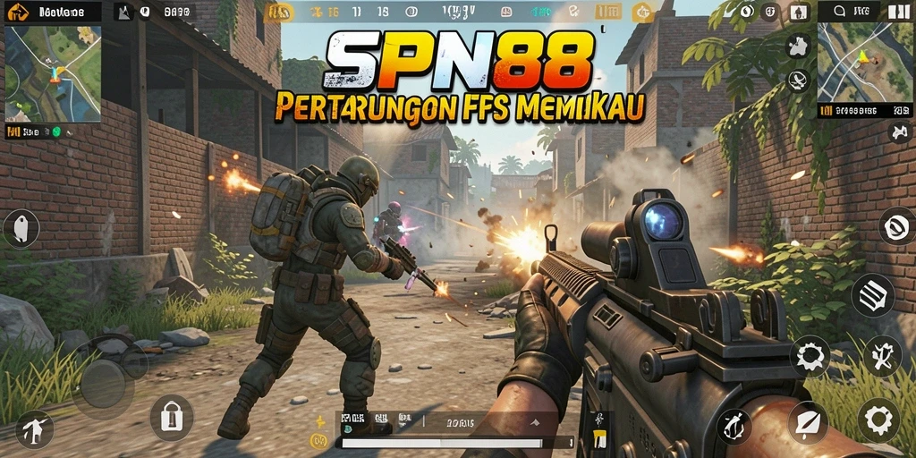 Screenshot utama SPN88 menampilkan aksi pertempuran yang seru dan grafis luar biasa.