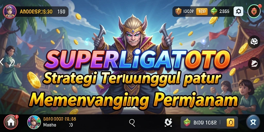 Tampilan gameplay SUPERLIGATOTO yang menegangkan dan strategis.