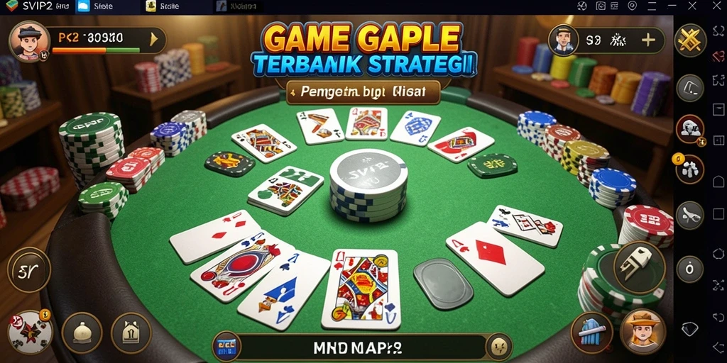 Screenshot gameplay SVIP2 dengan tema Gaple yang menarik.