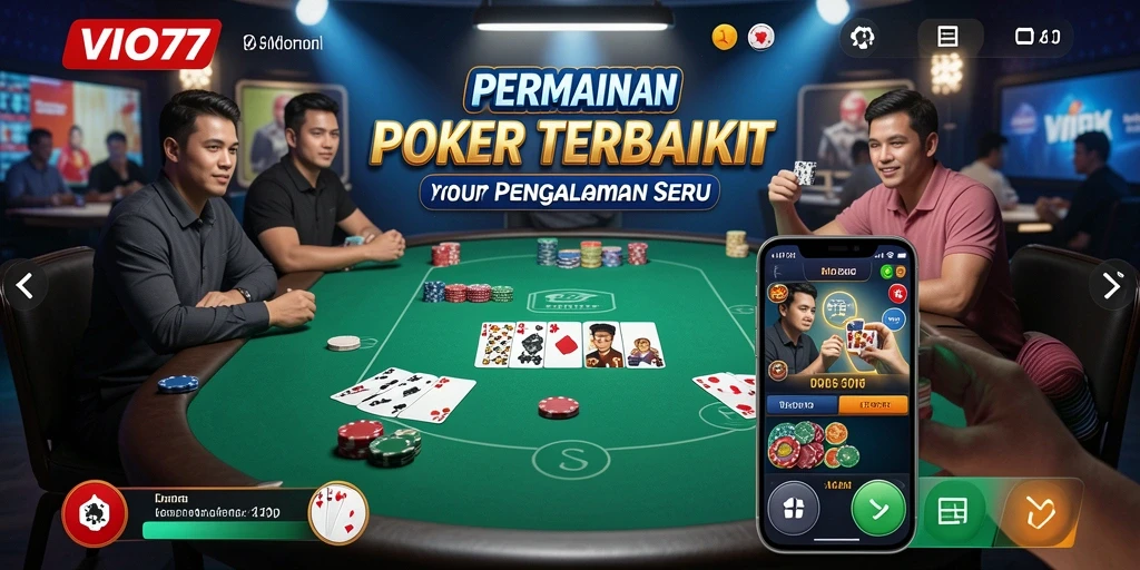 Gameplay seru VIO77 dengan pengalaman Poker yang mendebarkan.