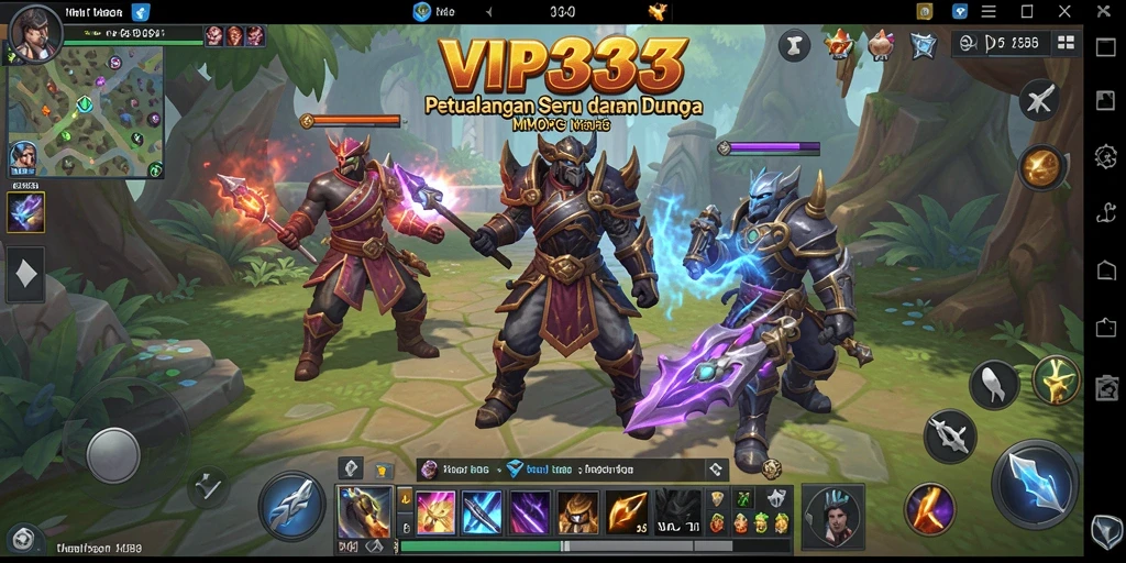 Gameplay menarik di dunia MMORPG yang penuh aksi.