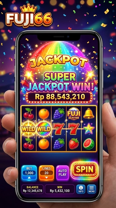 Tampilan utama aplikasi Fuji66 dengan berbagai pilihan aplikasi.
